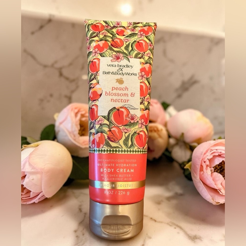 Bath & Body Works x Vera Bradley Peach Blossom & Nectar Body Care Bundle NWT - Picture 3 of 4